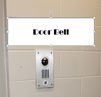 Doorbell – located at each accessible room, linked to provided Sound Ideas tablet