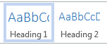 Heading 1 should be used for the main title and Heading 2, etc. are used for sub-headings.